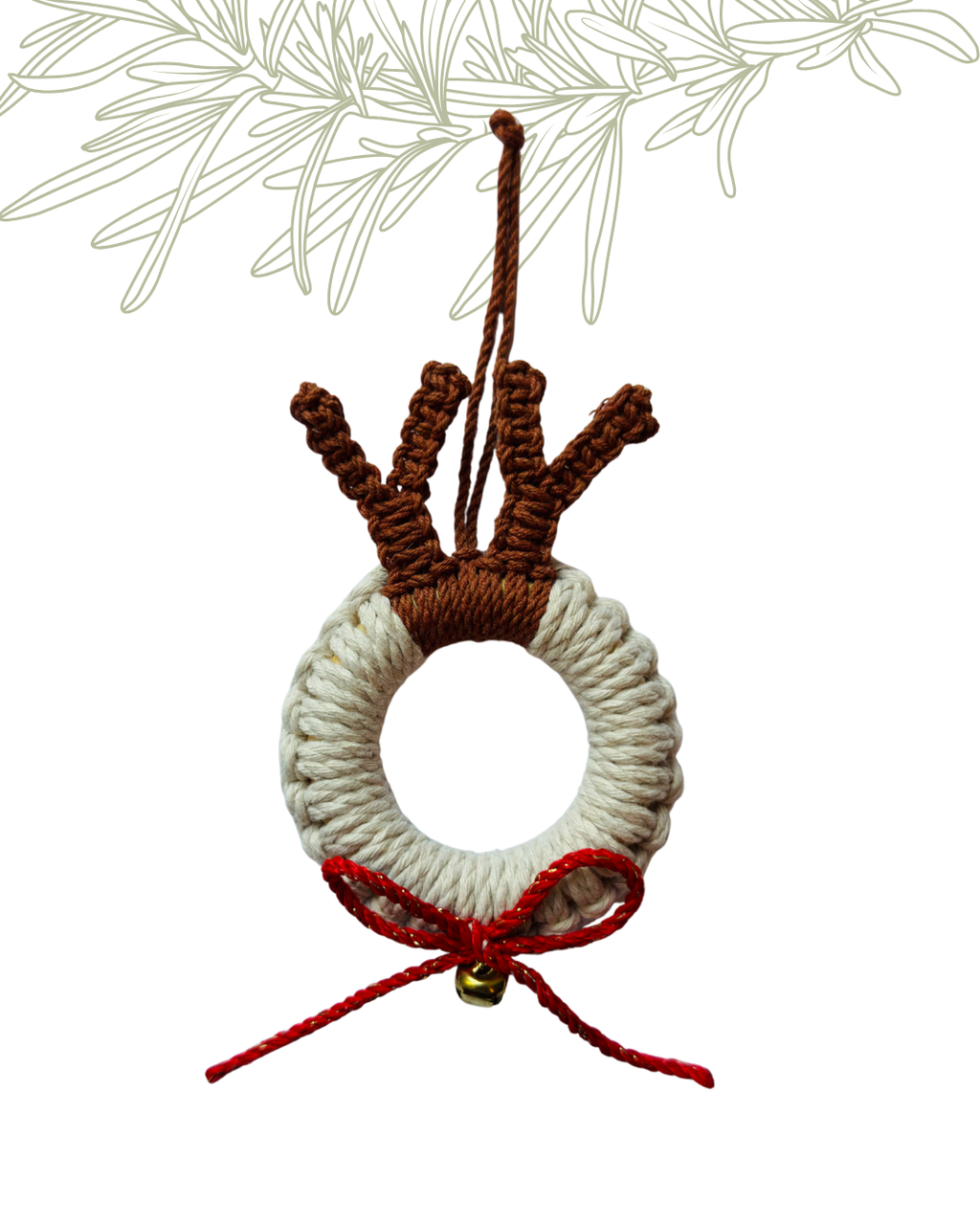 Christmas Macrame Ornaments | Set of 5