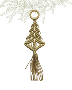 Christmas Macrame Ornaments | Set of 5