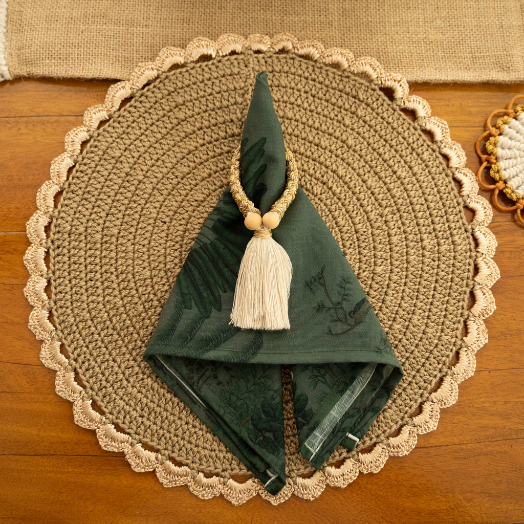 Macrame Napkin Rings – Set of 6