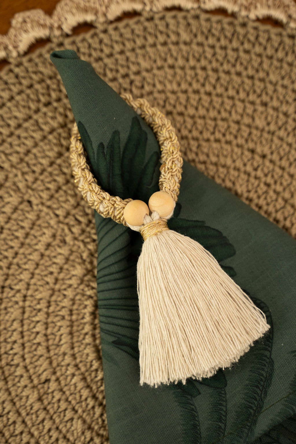 Macrame Napkin Rings – Set of 6