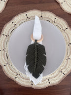 Green Macramé Napkin Rings