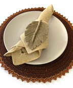 Toffee Macrame Placemat
