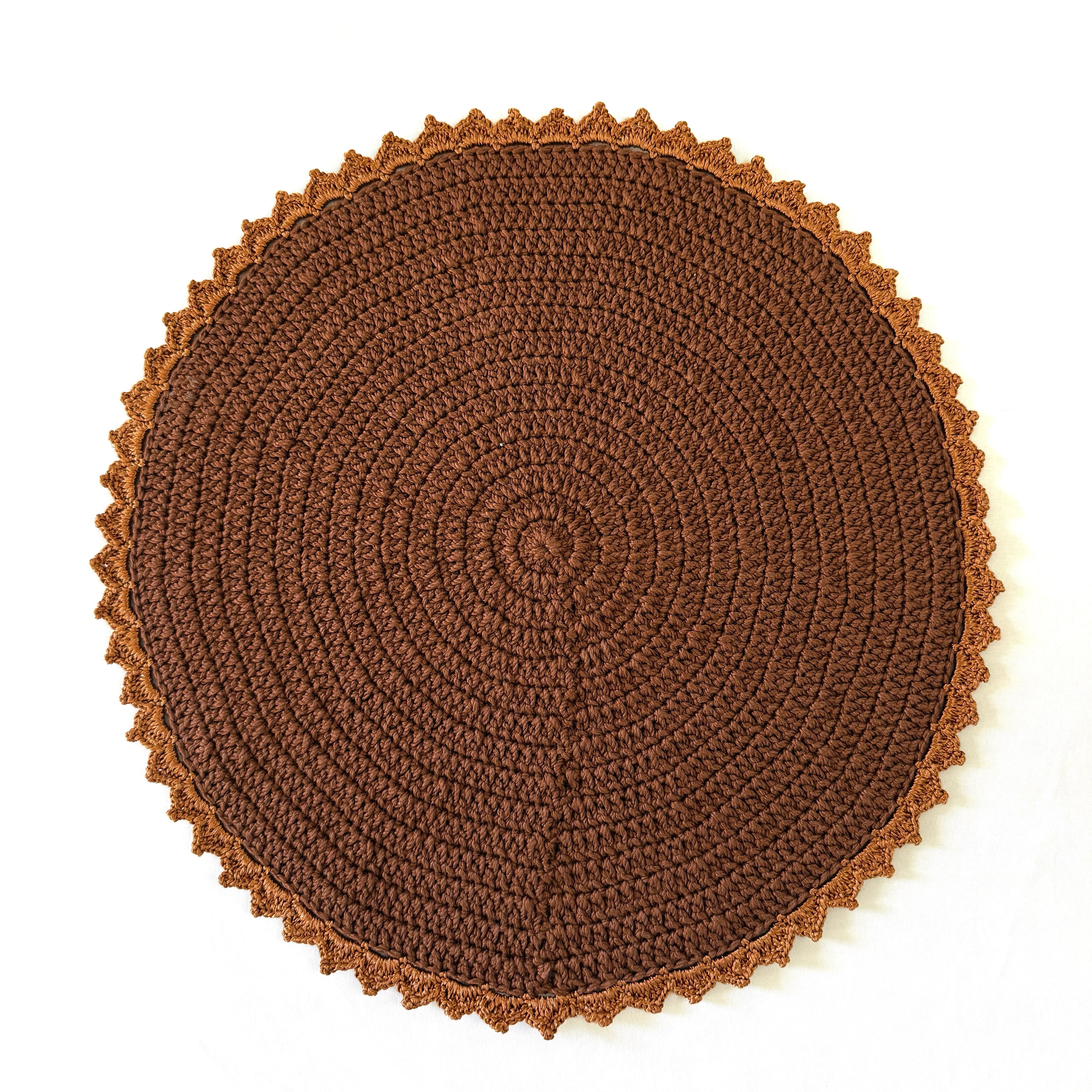 Toffee Macrame Placemat